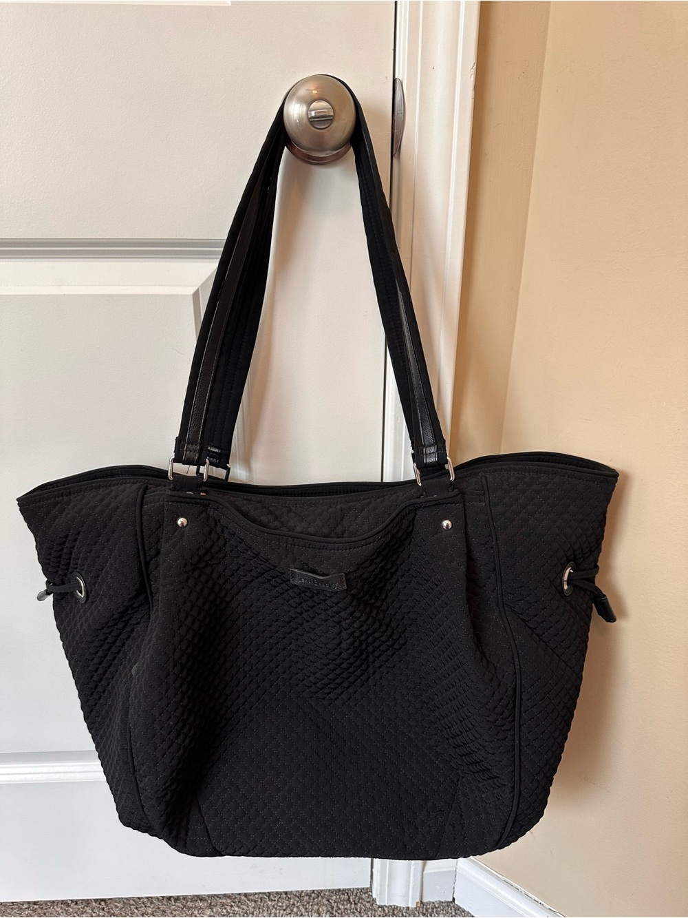 Vera Bradley Black Quilted Tote